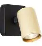 Brilliant Marty Wall Light Aluminium Sandy Black Gold 5W 350lm - 830 Warm White | Incl. 1x GU10